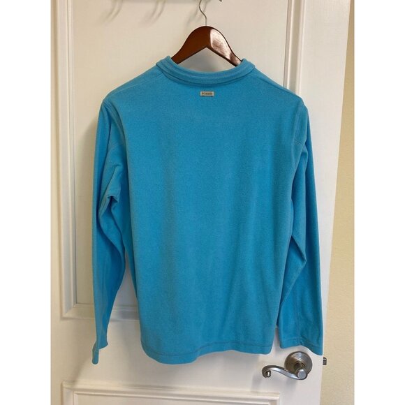 Columbia Powder Blue Lightweight Quarter Zip Fleece Pullover Ladies XL (16-18) - Picture 4 of 5